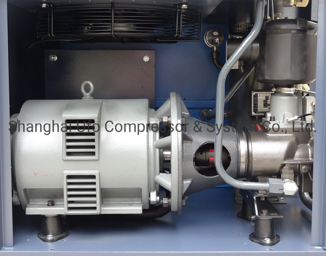 Made in China 2m3/Min 80cfm 15kw 20HP Screw Air Compressor Manufacturer